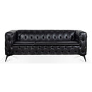 Square Arm Removable Cushion 3 Seater Sofa by Unique Piece Furniture