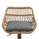 Modern Swivel Bar Stools Adjustable Counter Chairs With Footrest (Set of 2) by HouseOfZazla