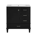 Bathroom Vanity, Modern Bathroom Cabinet With Sink Combo Set, Bathroom Storage Cabinet With A Soft Closing Door And 3 Drawers, Solid Wood Frame by Unique Piece Furniture