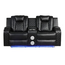 Benz - Power Recliner Set With LED Lighting And USB Charging by HouseOfZazla