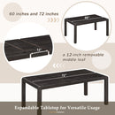 Extendable Dining Table Set With 4 Upholstered Chairs And 1 Bench