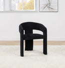 Carlow Upholstered Dining Arm Chair Black (Set of 2)