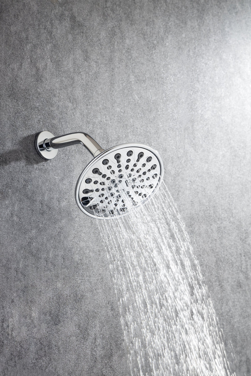 6 In. 6-Spray Balancing Shower Head Shower Faucet