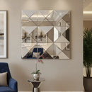 3D Mirror Wall Decor Beveled Glass Wall Mirror