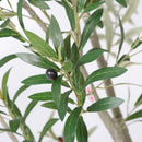 8FT Artificial Olive Tree with Decorative White Planter by HouseOfZazla