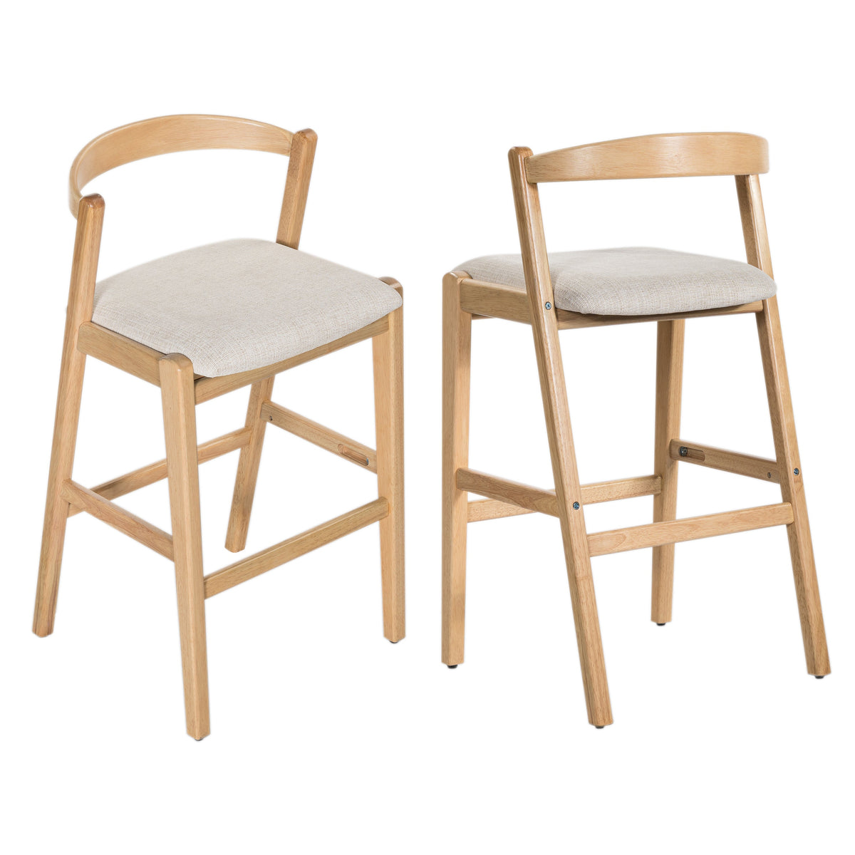 Balmain Indoor Rubberwood Barstool, photo 6 of 10