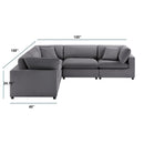 Cassandra - Modular 5 Piece Sectional by HouseOfZazla