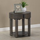 Jonah - MDF End Table With USB Ports - Light Brown by HouseOfZazla