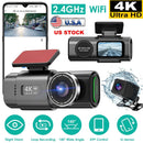 Dual Channel Car Dash Cam with Front 4K & Rear 1080P by LJGDeals