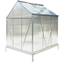 Polycarbonate house, Heavy Duty Outdoor Aluminum Walk-In House Kit With Rain Gutter, Vent And Door For Backyard Garden by HouseOfZazla