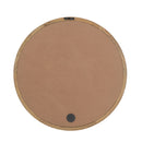 Circle Wall Mirror With Wooden Frame for Living Room