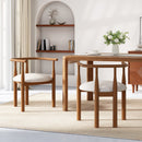 Modern Dining Chair Set of 2 with Solid Wood Legs by HouseOfZazla