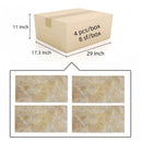 Marble Tile For Floor And Wall Honed 12 x 24" Stone (Set of 4) - Beige / Gold by HouseOfZazla