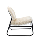 Accent Chair - Modern Industrial Slant Armchair with Metal Frame - Premium High Density Soft Single chair for Living Room Bedroom