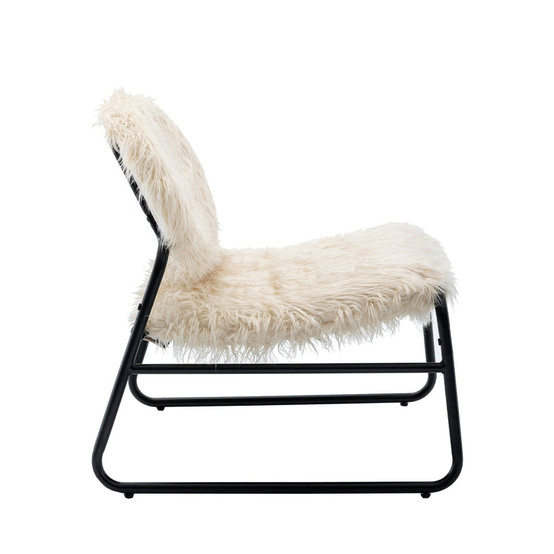 Accent Chair - Modern Industrial Slant Armchair with Metal Frame - Premium High Density Soft Single chair for Living Room Bedroom