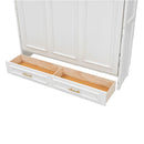 Full Size Murphy Bed With 2 Drawers - Beige by HouseOfZazla