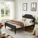Elegant Bedroom Centerpiece Queen Bed with Padded Headboard Insert