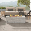 U_STYLE Outdoor Rectangular Propane Fire Pit 41.9" 40000 BTU by HouseOfZazla