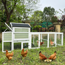 Wooden Chicken Coop, Large Outdoor Hen House with Run and Nesting Box by HouseOfZazla
