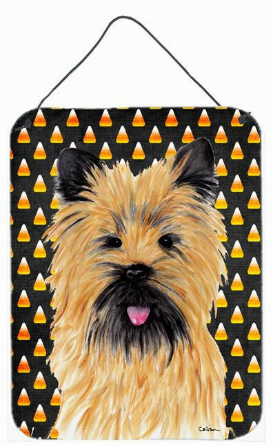 Cairn Terrier Candy Corn Halloween Portrait Wall or Door Hanging Prints