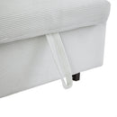 57.48" Pull-out Sofa Bed Convertible Couch 2 Seat Loveseat Sofa Modern Sleeper Sofa with Two Throw Pillows and USB Ports for Living Room, Light Blue