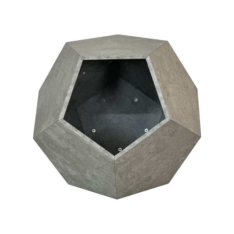 25.98" Shaped Modern Pet Furniture Cat Kennel Side Table MDF Multi-Purpose Furniture,Cement Gray