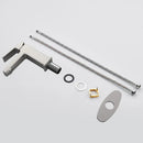 Brushed Nickel Single Handle Bathroom Faucet with Deck by HouseOfZazla