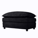 Oversized Chair With Movable Ottoman, Soft Upholstered Lounge Chair by HouseOfZazla