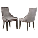 Rexford - Upholstered Dining Side Chair (Set of 2) - Gray by HouseOfZazla