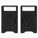 Farmhouse Nightstand, Charging Station & Storage by HouseOfZazla