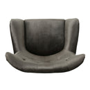 Alyssa Mid Century Upholstered Arm Chair With Wingback Design by HouseOfZazla
