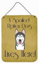 Alaskan Malamute Spoiled Dog Lives Here Wall or Door Hanging Prints BB1466DS1216