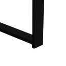 31.29" Modern Retro Splicing Round Coffee Table, Fir Wood Table Top with Cross Legs Metal Base