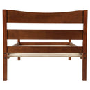 Twin Size Platform Bed With Headboard And Wooden Slat Support by HouseOfZazla