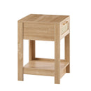 15.75" Rattan End Table With Drawer, Modern Nightstand, Side Table For Living Room, Bedroom by HouseOfZazla