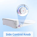 Smart Bidet Toilet Seat & Side Knob Adjustable Heated Seat With Water Temperature And Pressure Adjustment Portable Bidet - White by HouseOfZazla