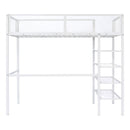 Loft Bed With 4 Tier Shelves And Storage by Unique Piece Furniture