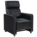 Warren - 3 Seater Home Theater With 2 Wedge Consoles Recliners - Black