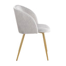 Fran - Pleated Waves Contemporary Chair (Set of 2) by HouseOfZazla