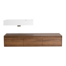 Modern Wall Mounted Bathroom Vanity With Resin Sink And Soft Close Drawer by Unique Piece Furniture