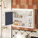 Wall Mounted Medicine Cabinet With Mirror, Adjustable Shelf - White by HouseOfZazla