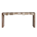 Modern Rustic Table With Sculpted Block Design by HouseOfZazla