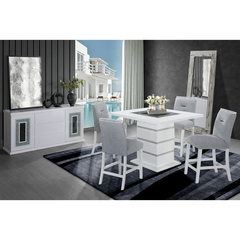 Ariya - 5 Pieces Bar Table And Bar Stool Set, photo 5 of 7