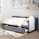 L Shaped Upholstered Platform Bed With Storage And Drawers by Unique Piece Furniture