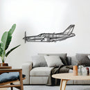 TBM 850 Metal Aircraft Wall Art - NCP0142 by Navigate Craft