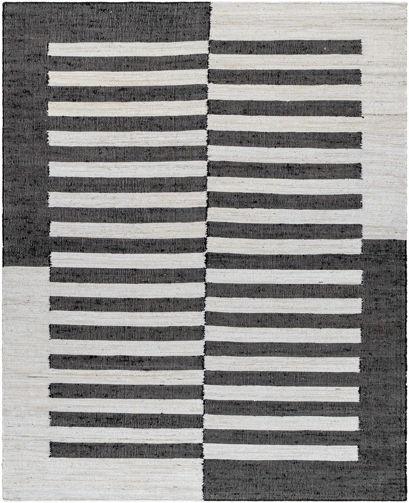 Soren Black&White Jute Area Rug