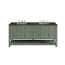 James Martin Breckenridge 72" Double Bathroom Vanity, Smokey Celadon