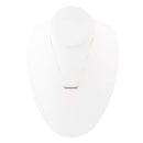 Dainty Amethyst Bar Necklace