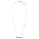 Dainty Botswana Agate Bar Necklace