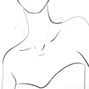 Dainty Botswana Agate Bar Necklace